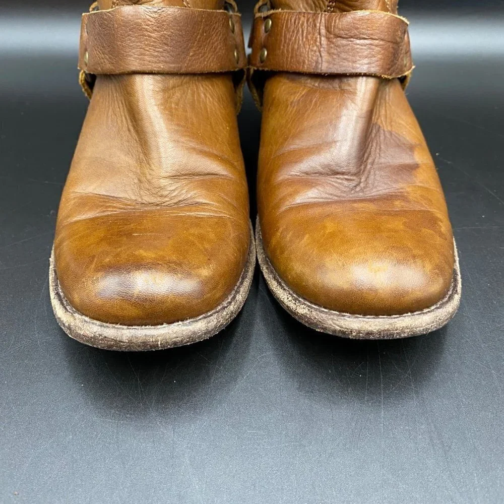 Frye Full Back Zip Brown Boots Women's Size 6